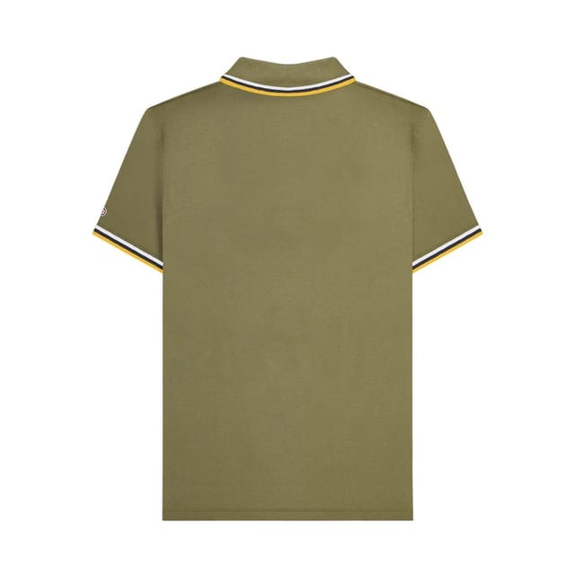 Lambretta Lambretta Men's Triple Tipped Polo Shirt in Khaki - 2