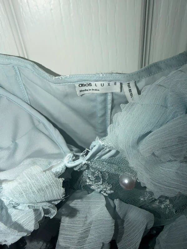 ASOS ASOS luxe blue dress