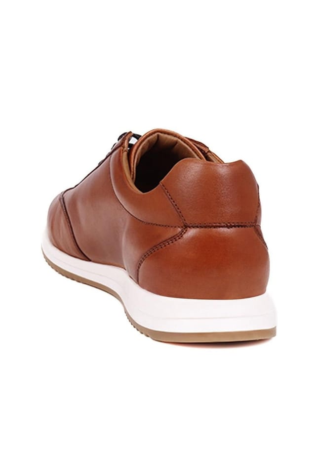Jones Bootmaker Jones Bootmaker Men's Southend2 Leather Trainers in Tan - 3