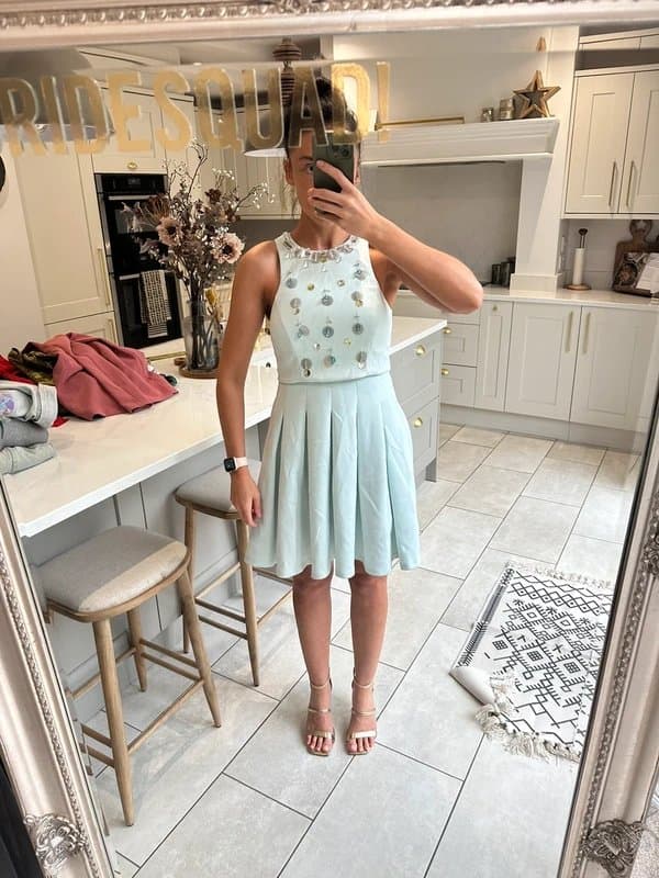 ASOS Asos embellished skater dress