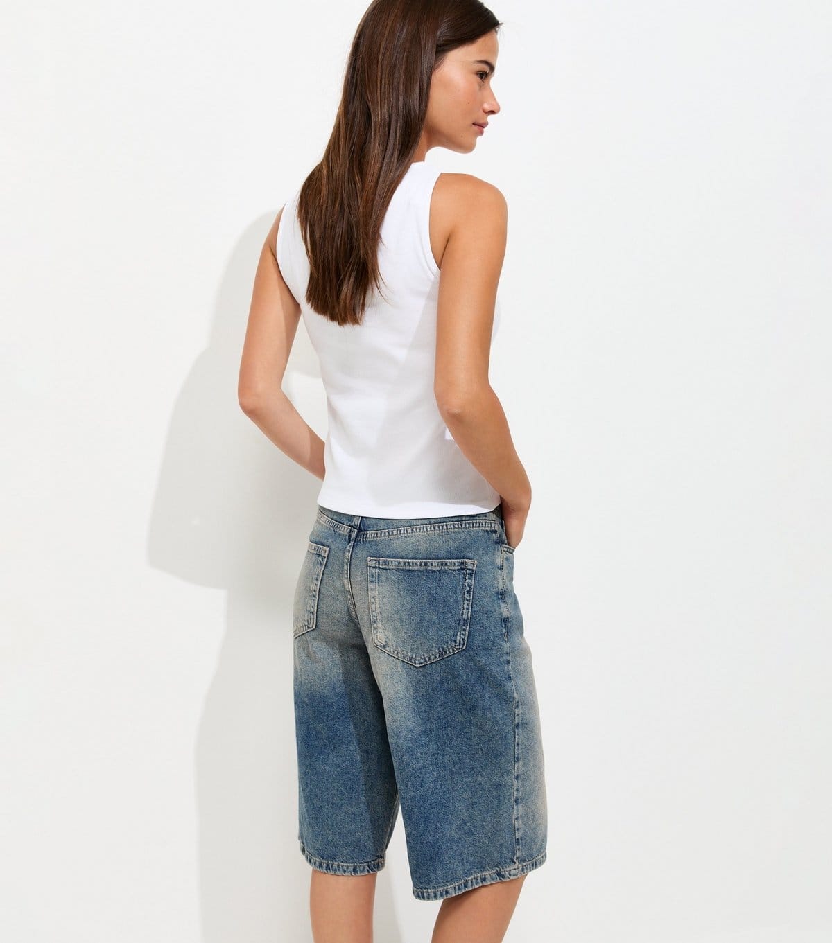 New Look Women's White Cotton Rich Button Through Tank Top New Look - 4