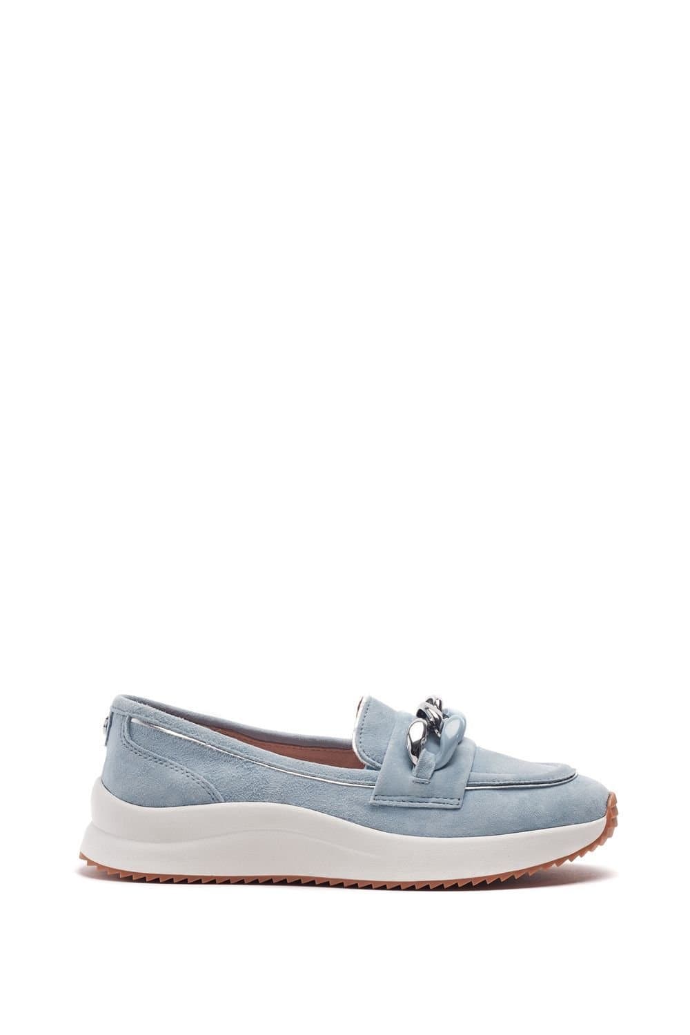 Moda In Pelle Moda In Pelle Women's 'Sorrento' Suede Loafers in Light Blue