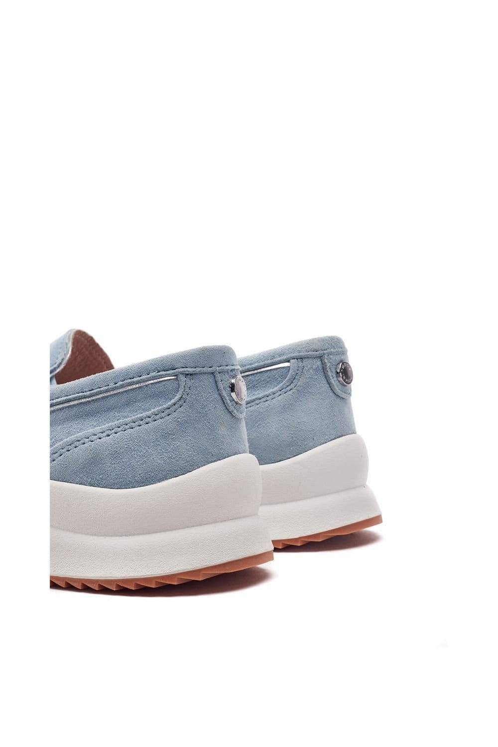 Moda In Pelle Moda In Pelle Women's 'Sorrento' Suede Loafers in Light Blue - 4