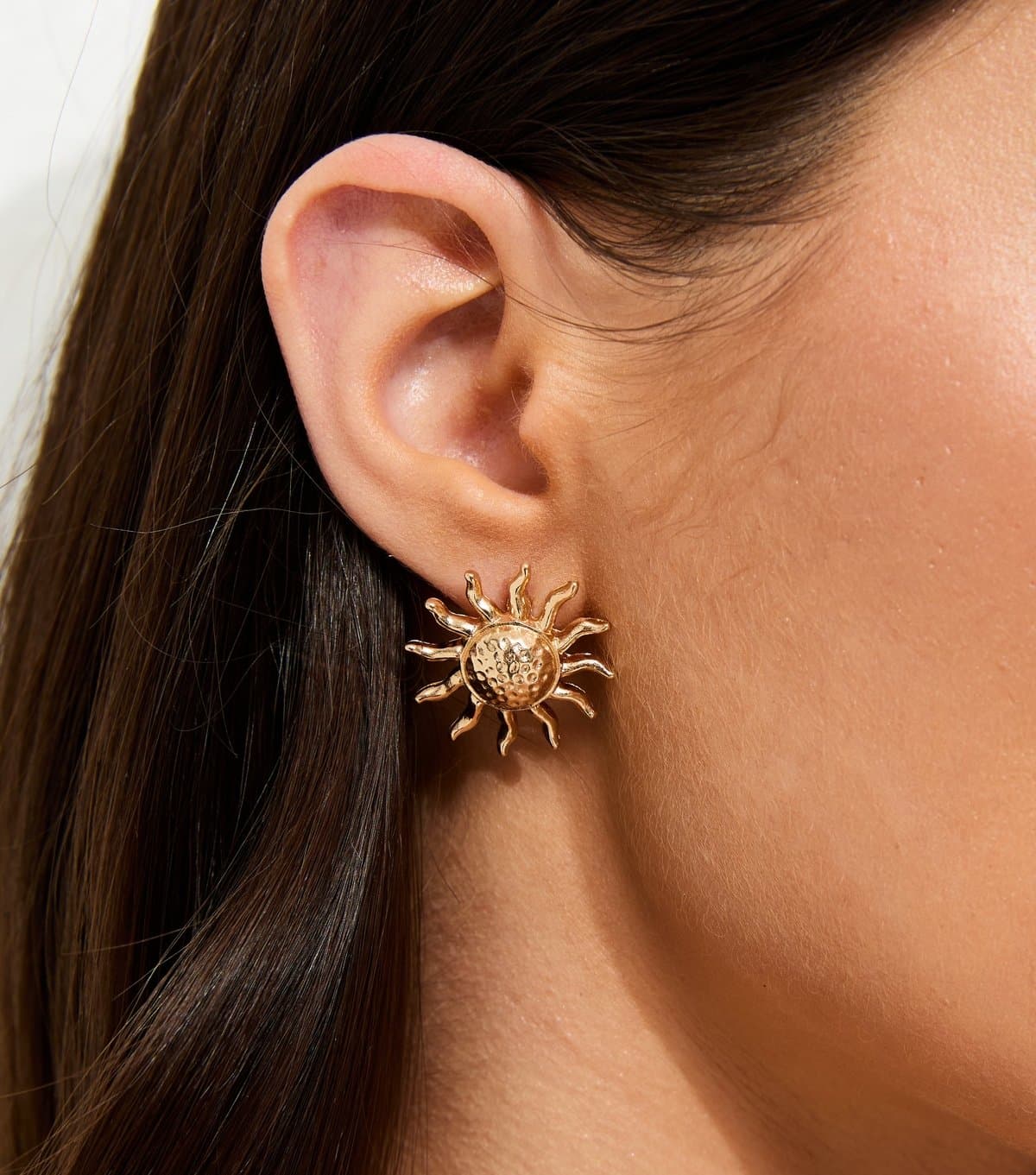 New Look New Look Gold Tone Sun Stud Earrings