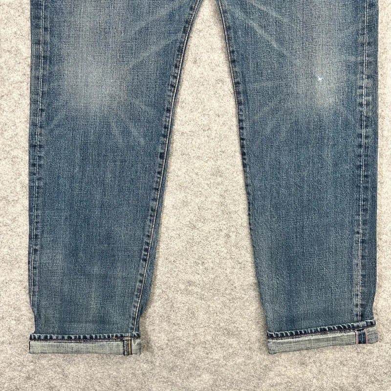 Paul Smith Paul Smith Selvedge Jeans Mens W36 L31 Button Fly Light Denim Distress Japan C62
