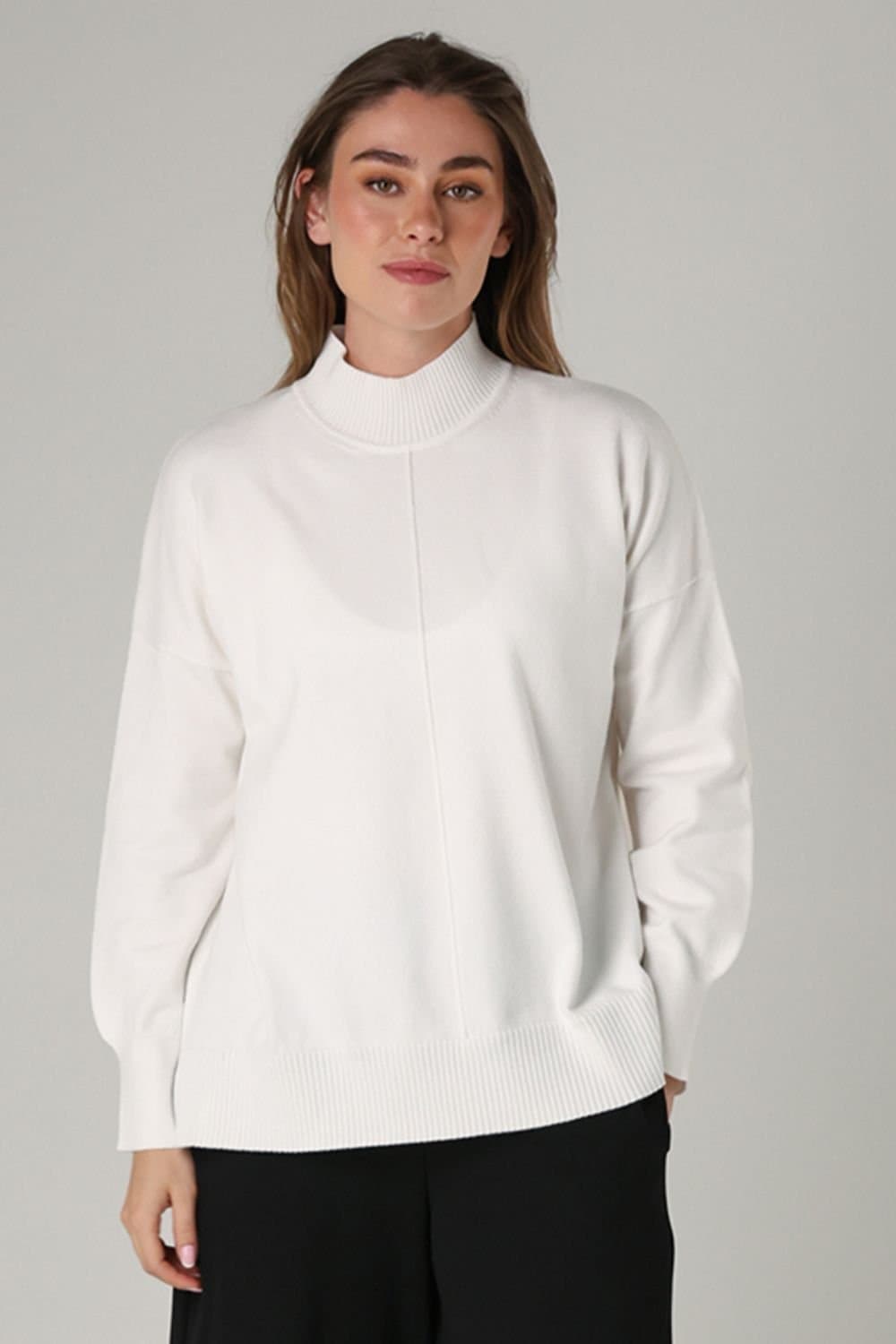 French Connection French Connection Women's High Neck Cosy Long Sleeve Jumper in White