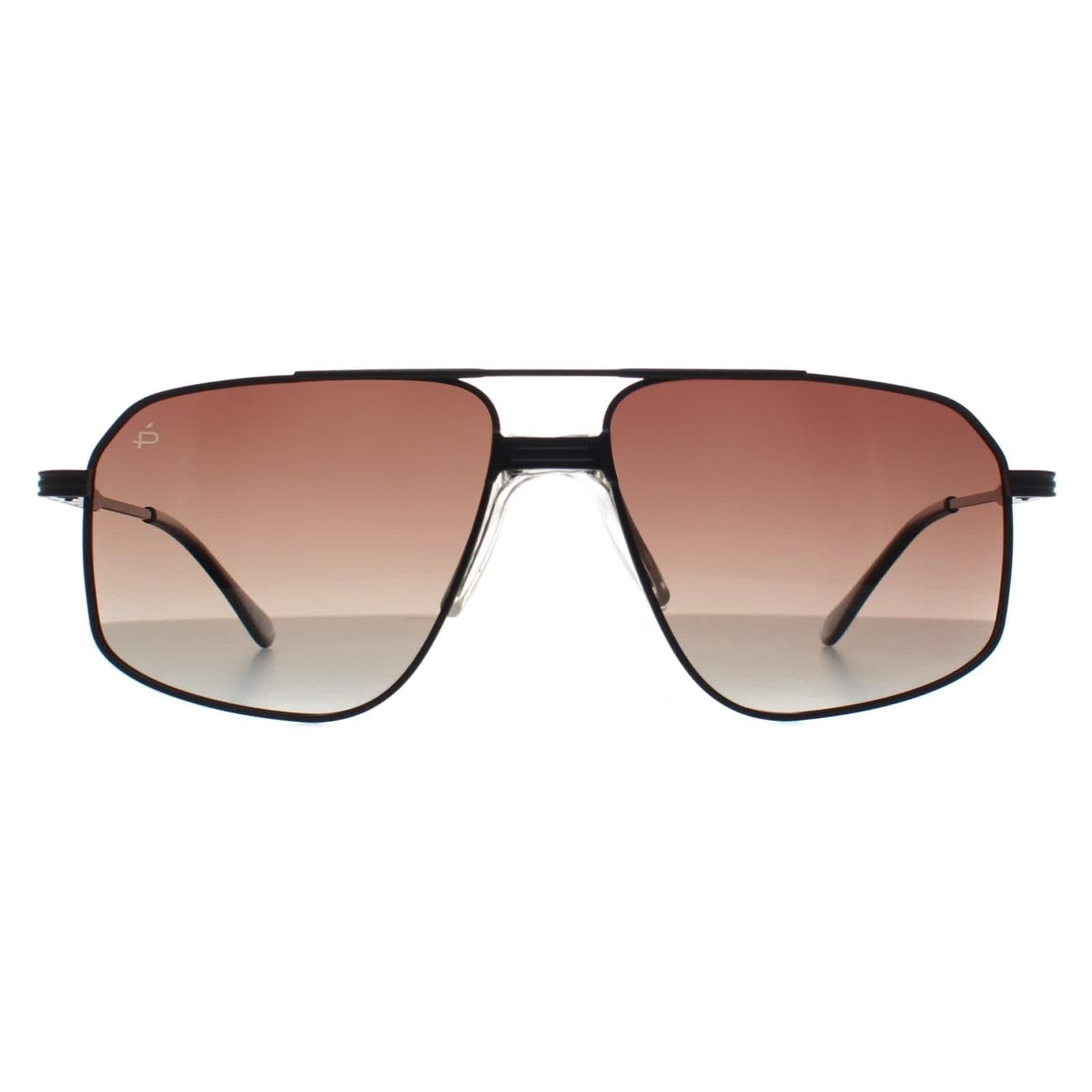 Prive Revaux Prive Revaux Men's Aviator Caviar Black Brown Gradient Rico