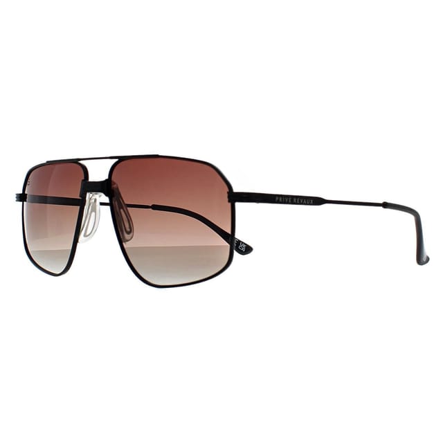 Prive Revaux Prive Revaux Men's Aviator Caviar Black Brown Gradient Rico - 2