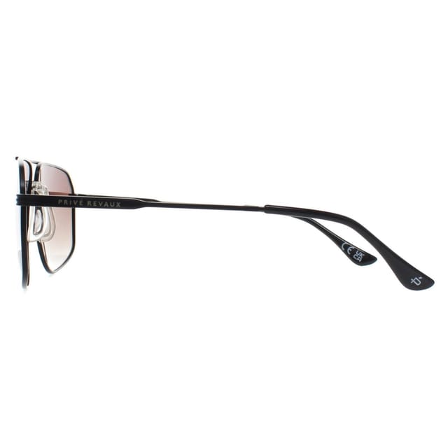 Prive Revaux Prive Revaux Men's Aviator Caviar Black Brown Gradient Rico - 3