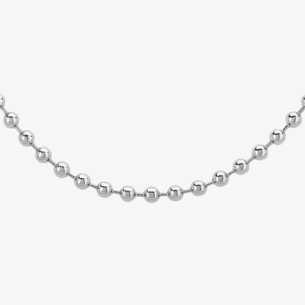 Bourne and Wilde Bourne and Wilde Silver Men's Ball Chain Necklace