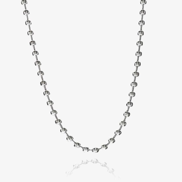Bourne and Wilde Bourne and Wilde Men's Medium Ball Chain USS-770S22L3.2 in Silver - 2