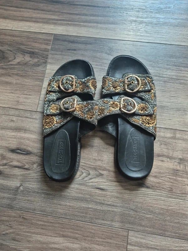 Topshop Topshop embellished beaded sandals