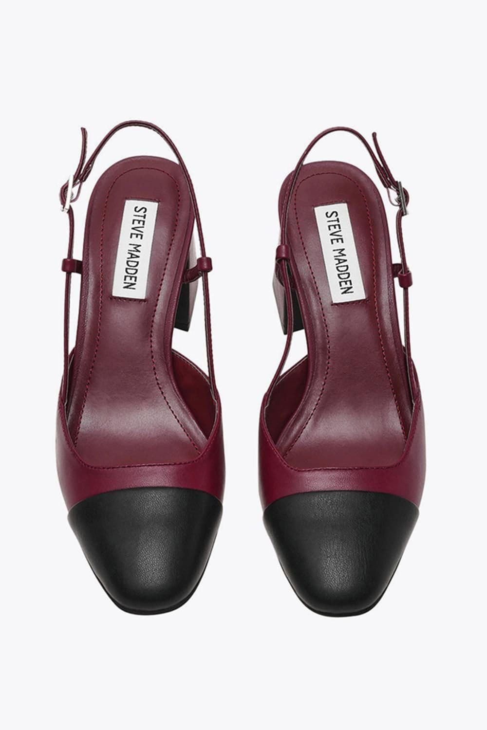 Steve Madden STEVE MADDEN Women's 'Zeina Heel Red' Leather Heels in Red - 4