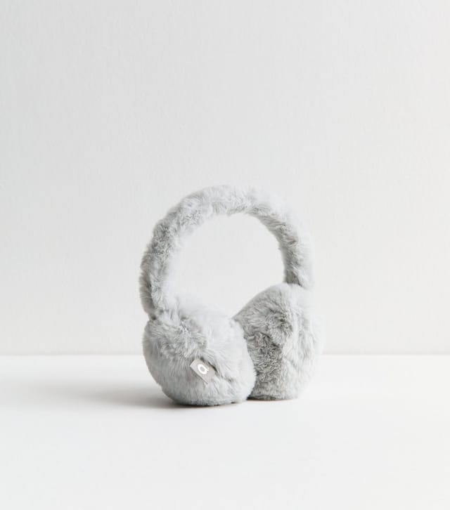 New Look Grey Fluffy Ear Muffs New Look - 3