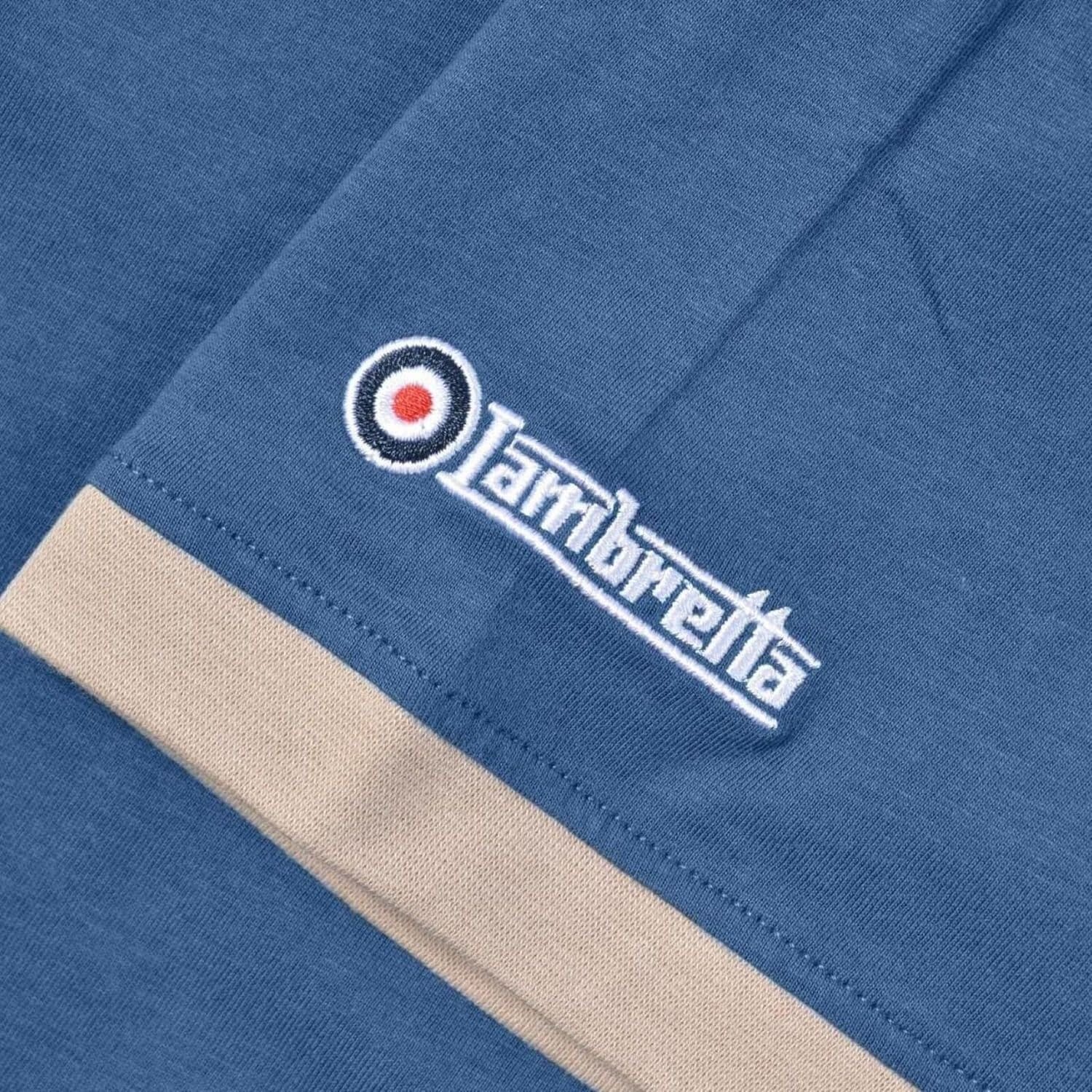 Lambretta Lambretta Men's Target Ringer T-Shirt in Dark Blue - 4