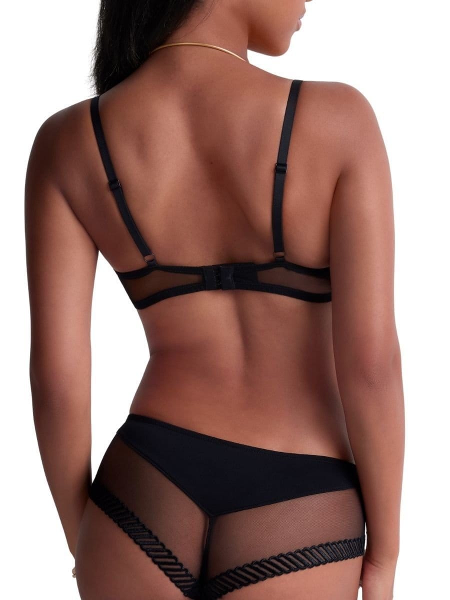 Aubade Aubade Women's Sheer Emotion Cheeky Short in Black - 4