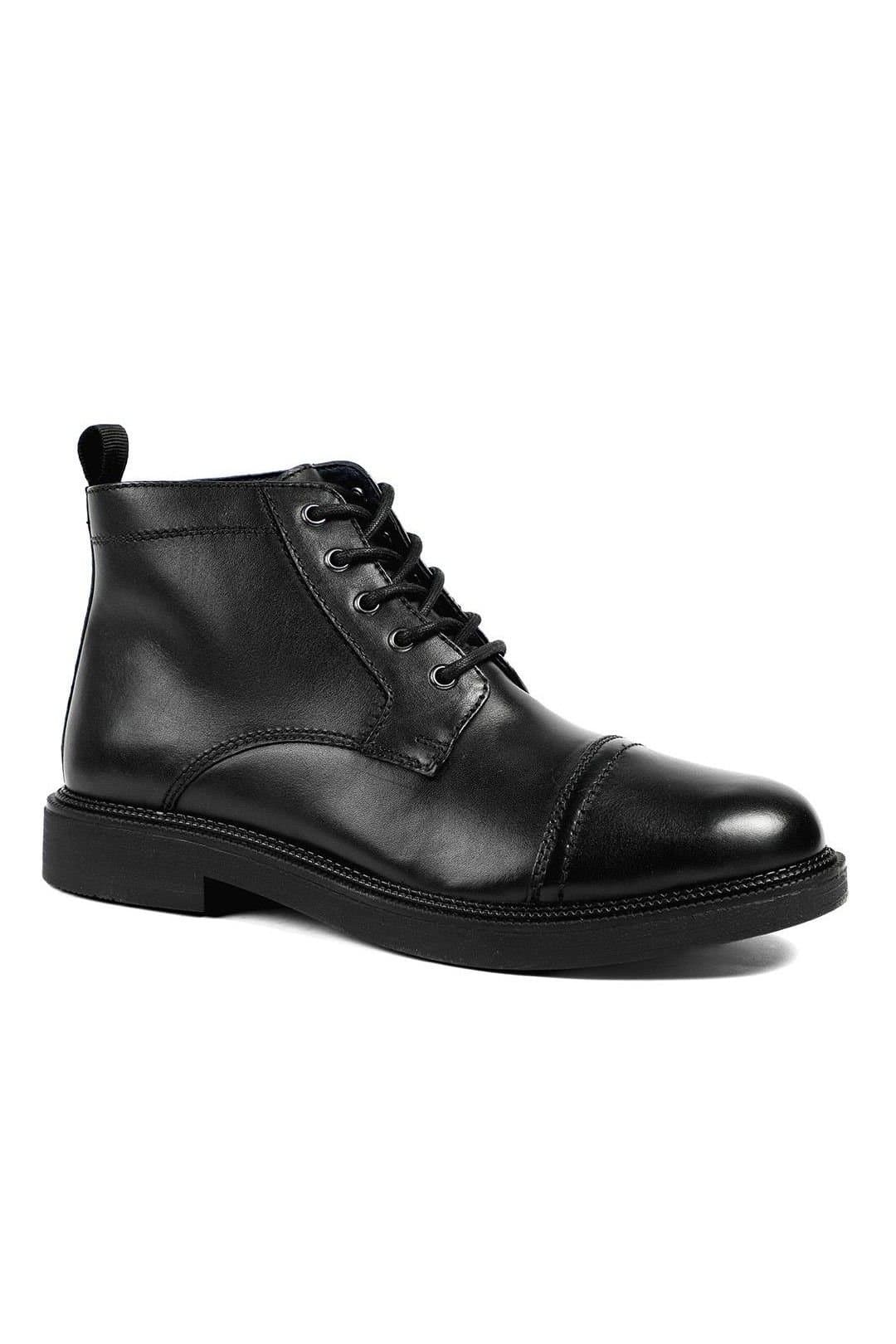 Jones Bootmaker Jones Bootmaker Men's Giuseppe Lace Up Leather Boots In Black