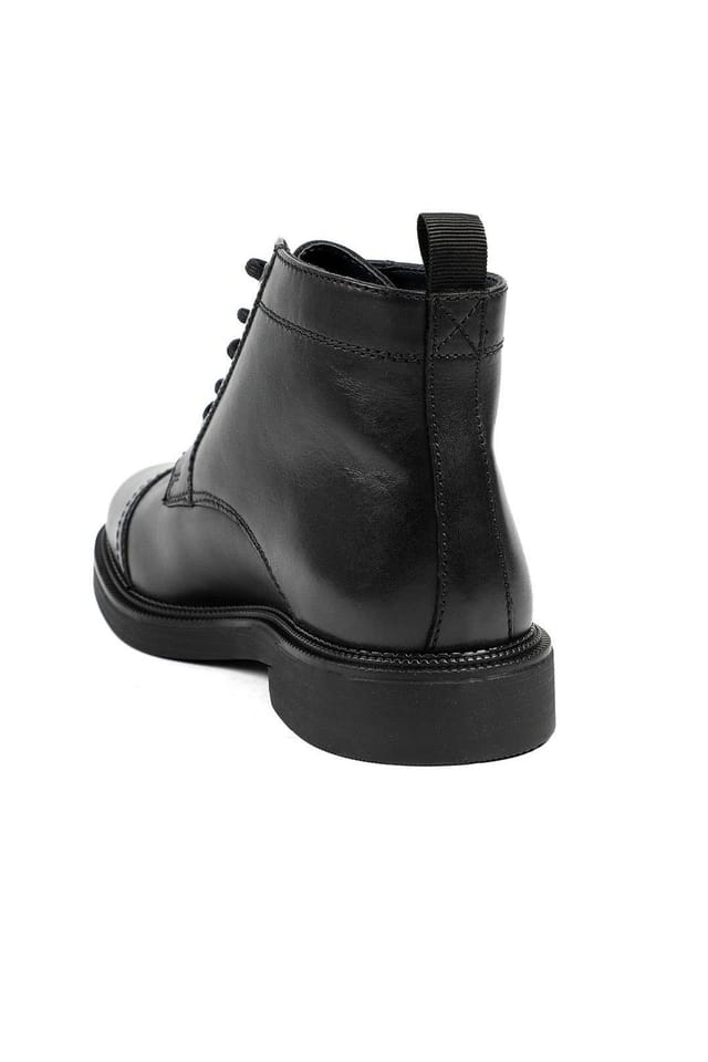 Jones Bootmaker Jones Bootmaker Men's Giuseppe Lace Up Leather Boots in Black - 3