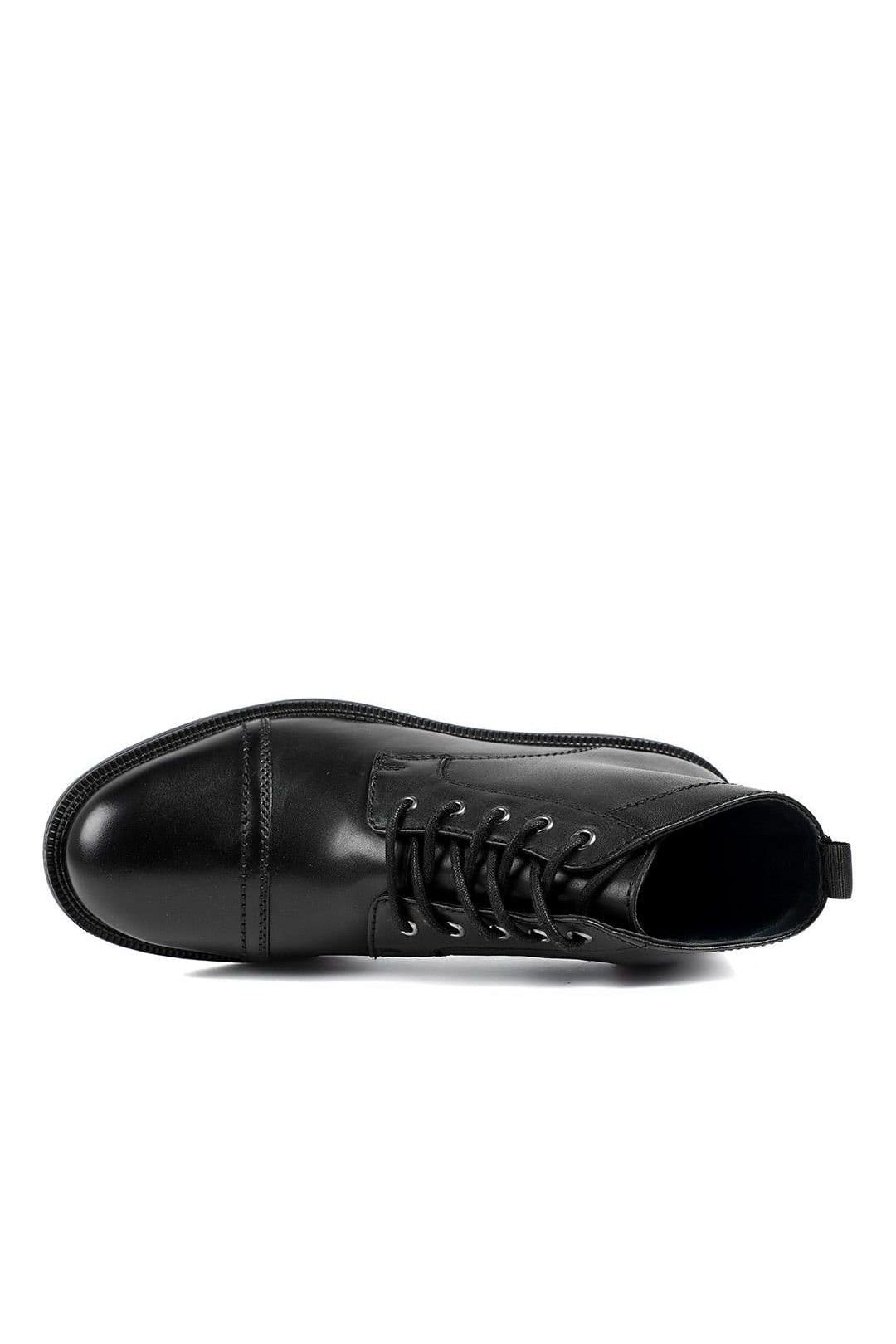 Jones Bootmaker Jones Bootmaker Men's Giuseppe Lace Up Leather Boots in Black - 4