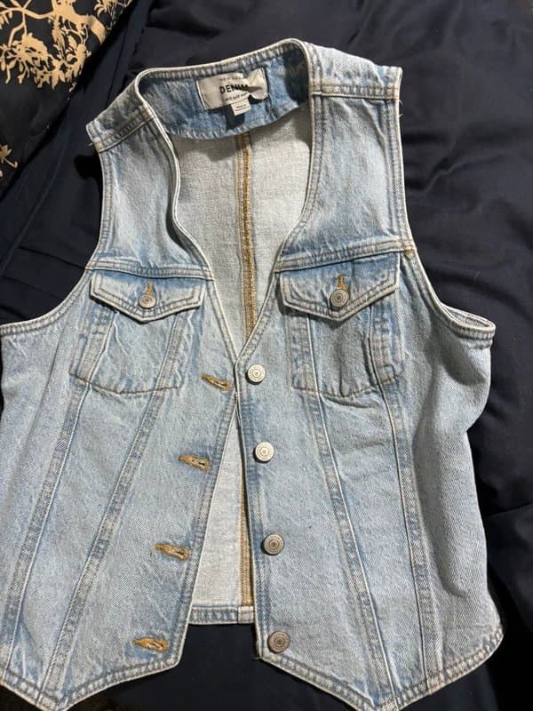 New Look Ladies denim waist coat size 10
