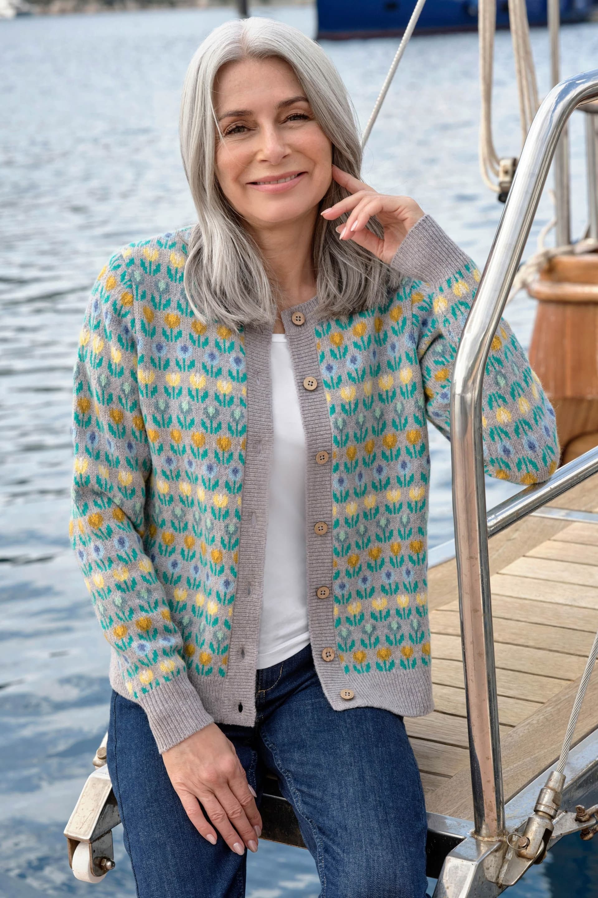 WoolOvers WoolOvers Women's Spring Tulip Cardigan