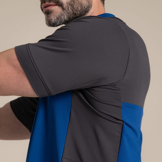 Craghoppers Craghoppers Men's NosiLife Avro Insect-Repellent Short Sleeved Golf Polo Shirt in Grey - 3