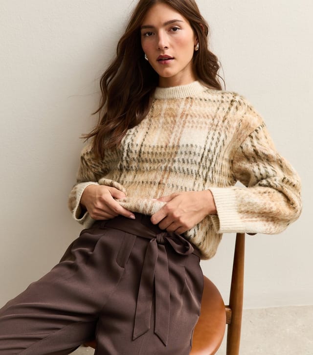New Look Women's Brown Pleated Paperbag Trousers New Look - 2