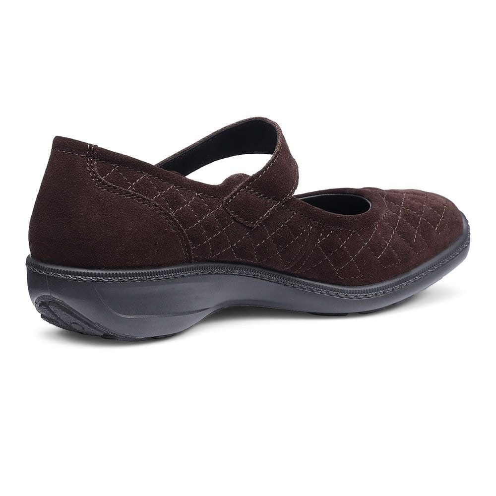 Hotter Hotter Women's Wide Fit 'Grateful' Mary Janes in Chocolate - 4