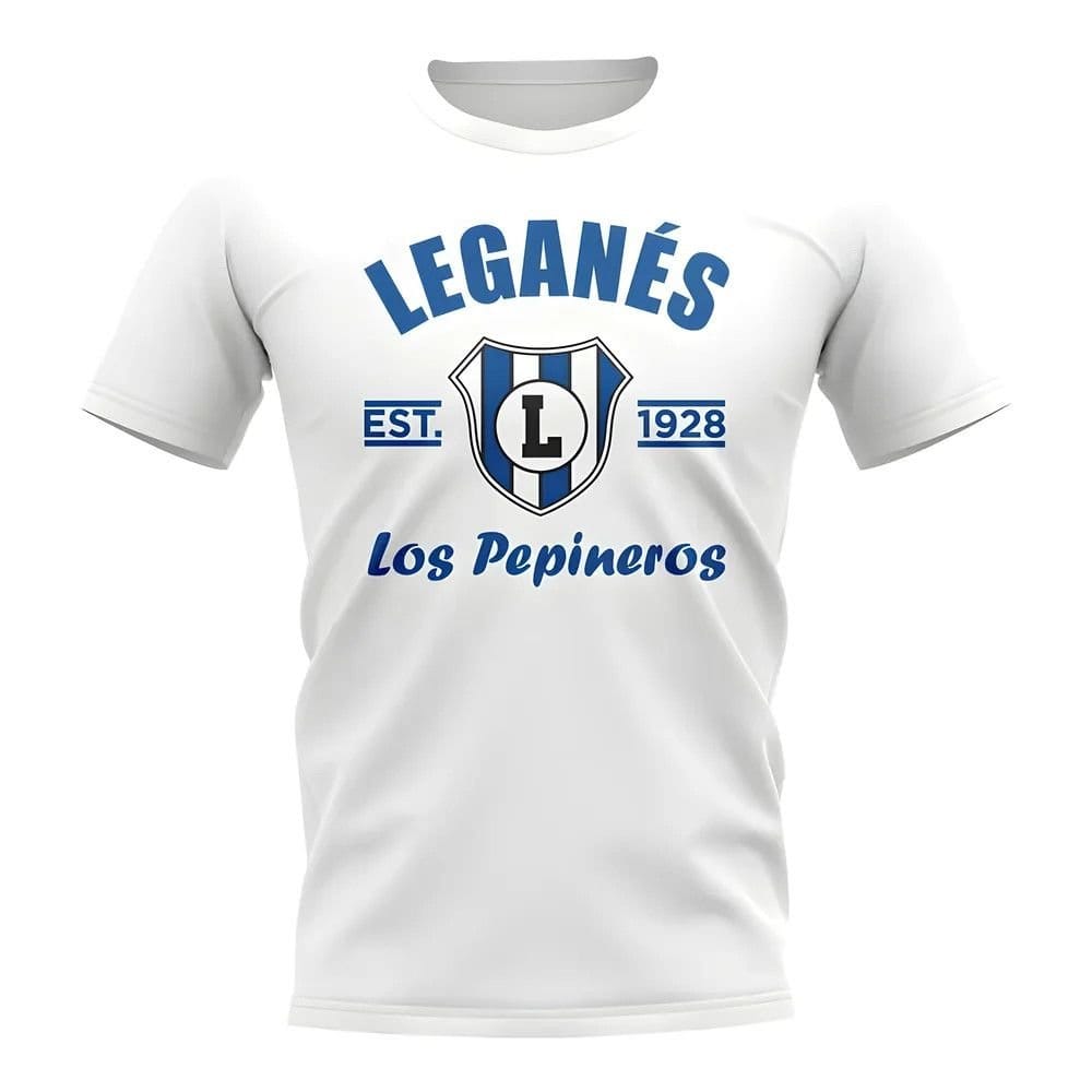 Leganes Leganes Men's Mens Established Football T-Shirt White in Blue - 1