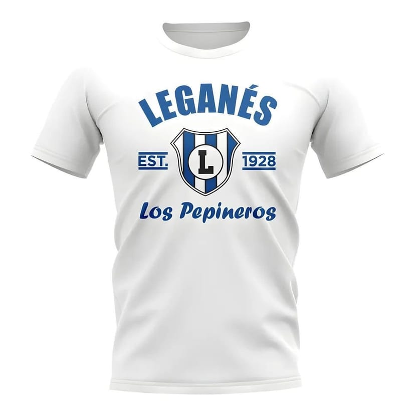 Leganes Leganes Men's Mens Established Football T-Shirt White in Blue - 1