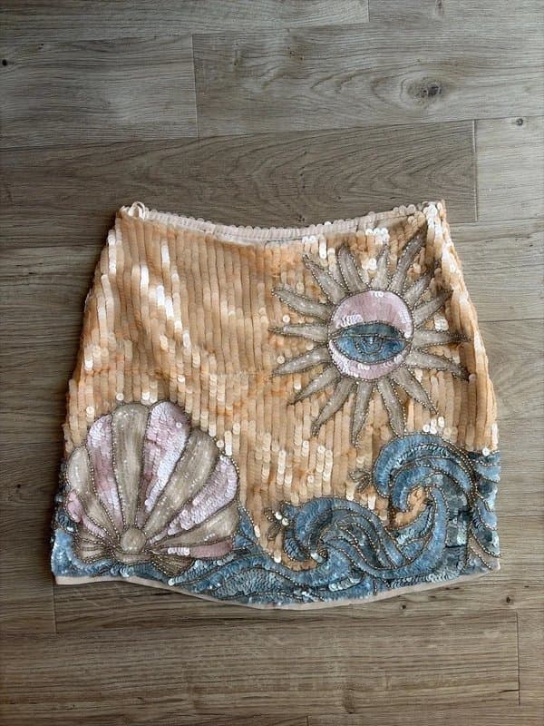 ASOS ASOS design sequin mini skirt UK 6