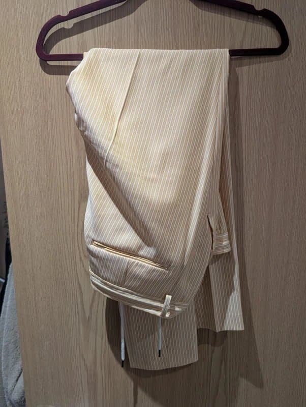 ASOS Design ASOS Orange and White Striped Suit and Trouser Set