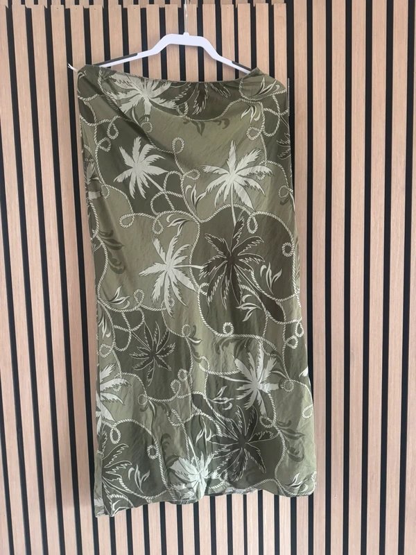 New Look Green print skirt - 1