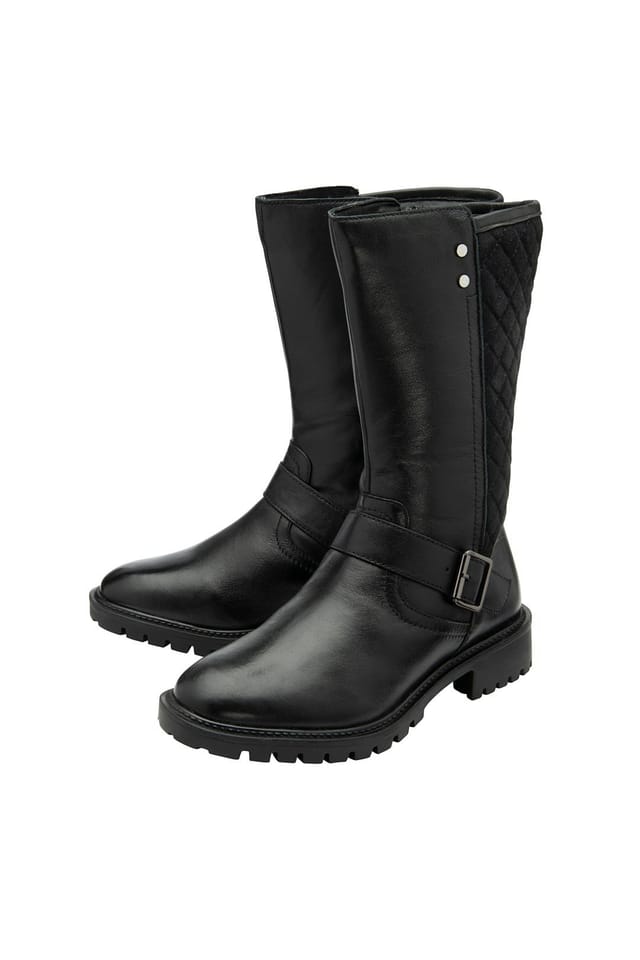 Ravel Ravel Women's Black Leather 'Forbes' Mid-Calf Boots - 2