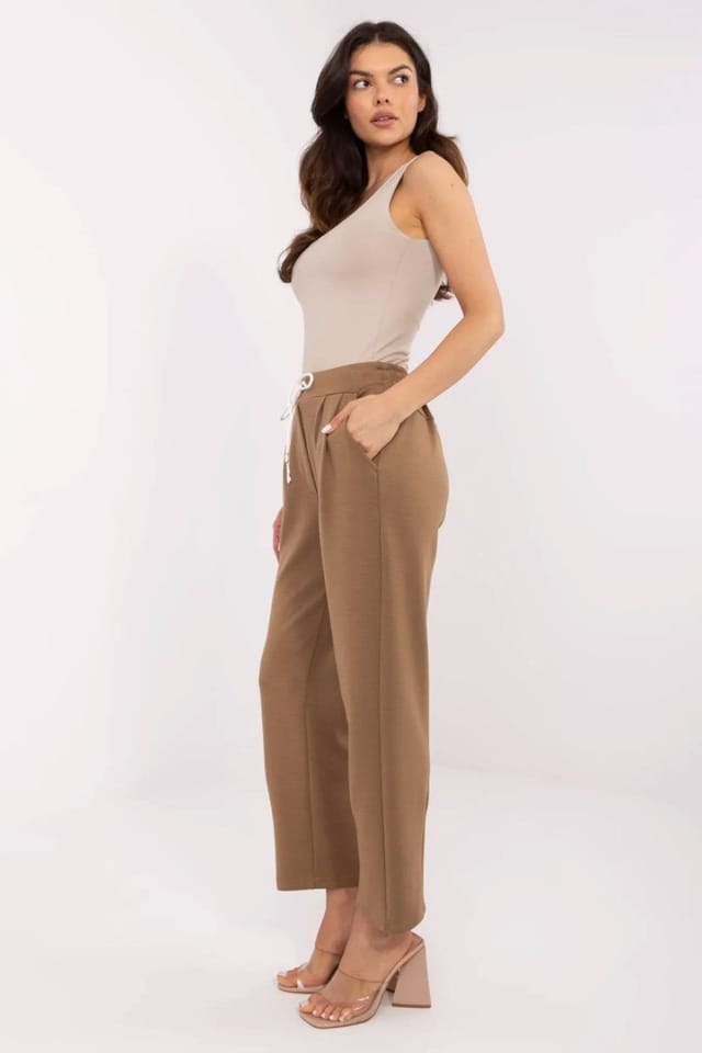 Love Lace Love Lace Women's High Waist Straight Tracksuit Pants in Brown - 2