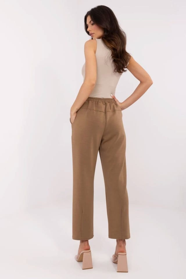 Love Lace Love Lace Women's High Waist Straight Tracksuit Pants in Brown - 3
