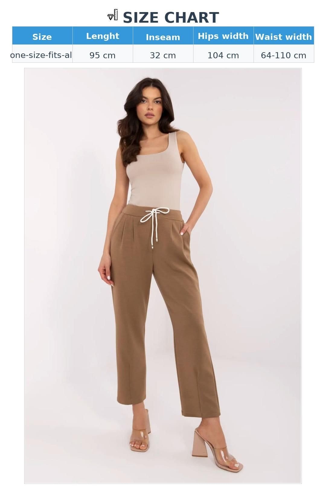 Love Lace Love Lace Women's High Waist Straight Tracksuit Pants in Brown - 4