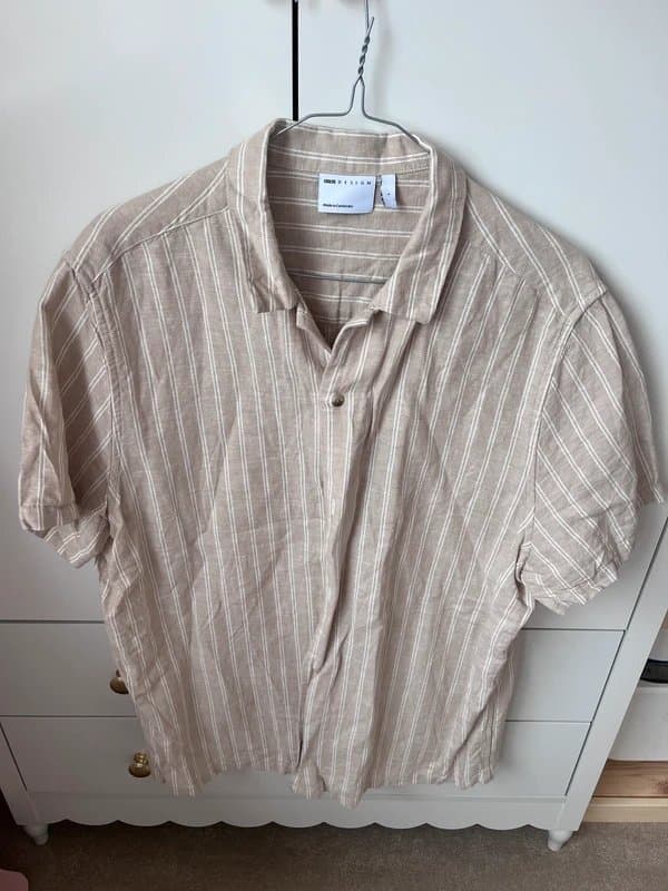 ASOS Design ASOS design Men’s beige striped shirt
