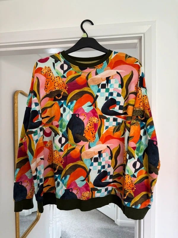Never Fully Dressed Never fully dressed sweatshirt tropical print size 12 - 1