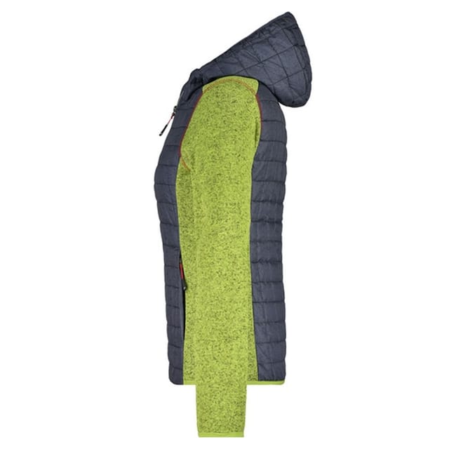 James and Nicholson James and Nicholson Women's Knitted Hybrid Jacket in Dark Grey - 3