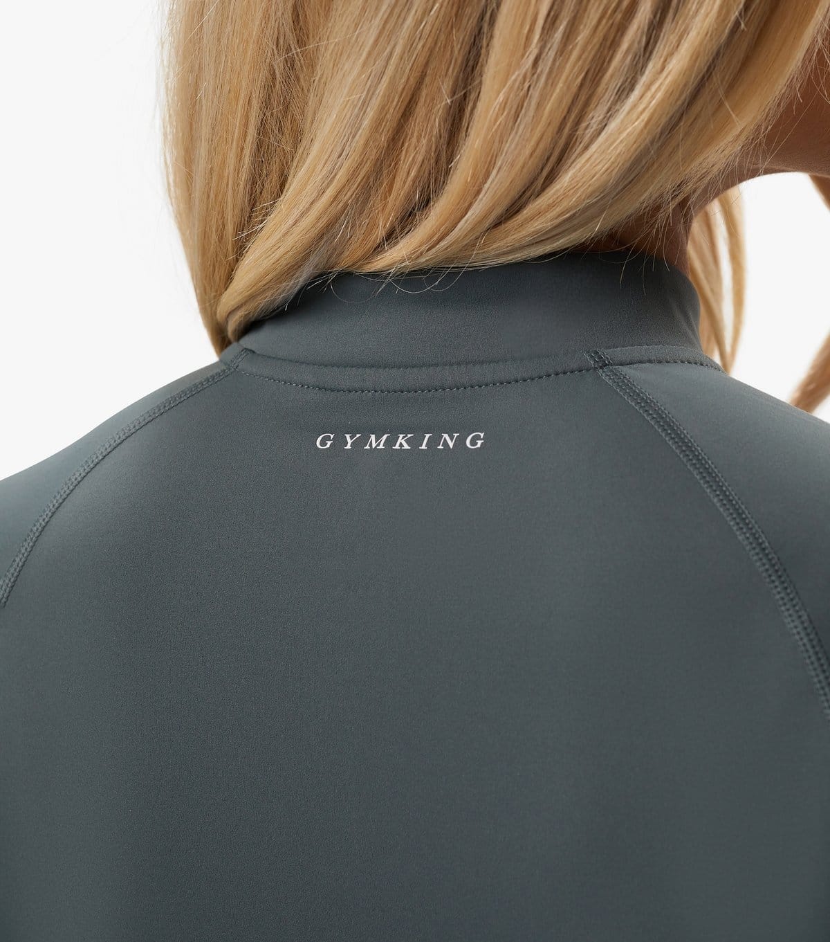 Gym King Women's 365 Khaki Green Full Zip Funnel Neck Top Gym King New Look - 4