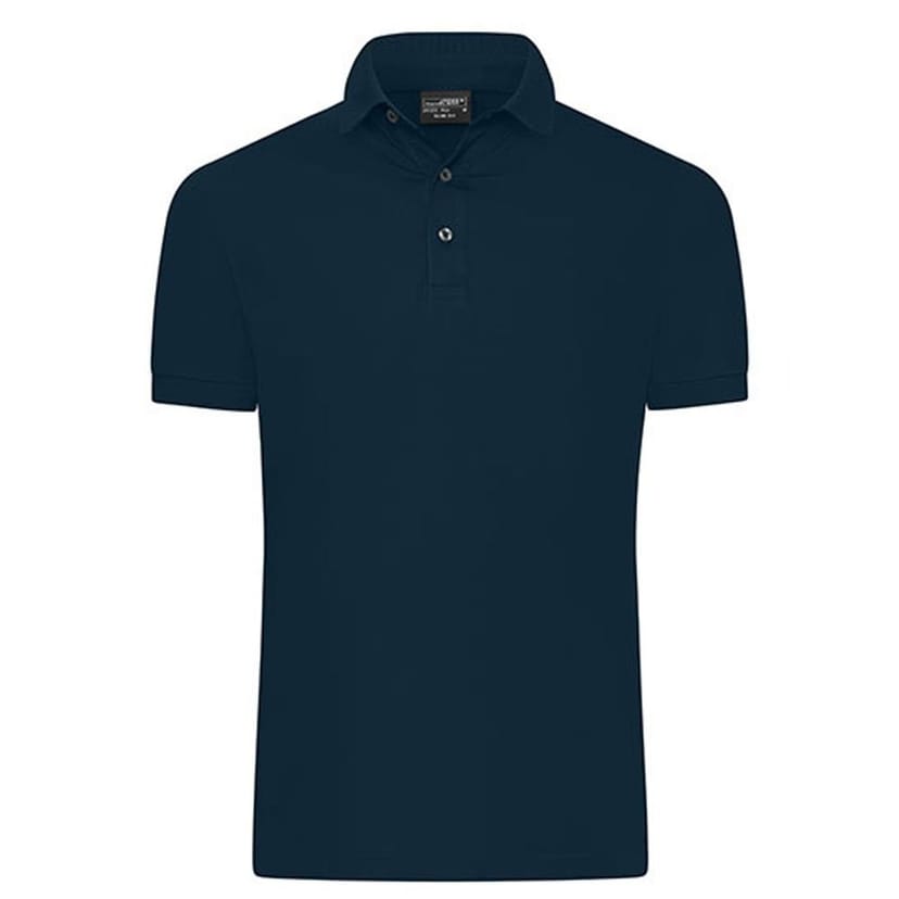 James and Nicholson James and Nicholson Men's Mercerised Slim Polo Shirt in Navy - 1