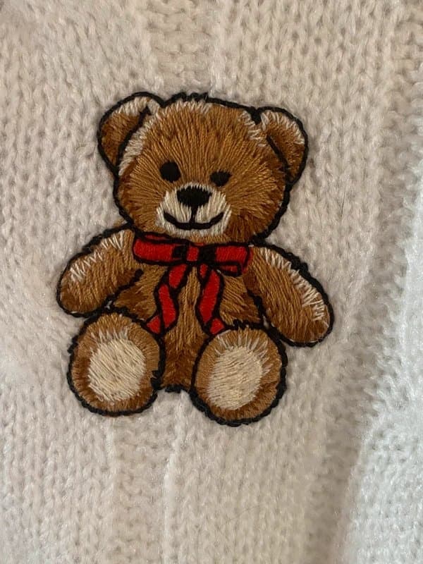 New Look White new look jumper with teddy-kids