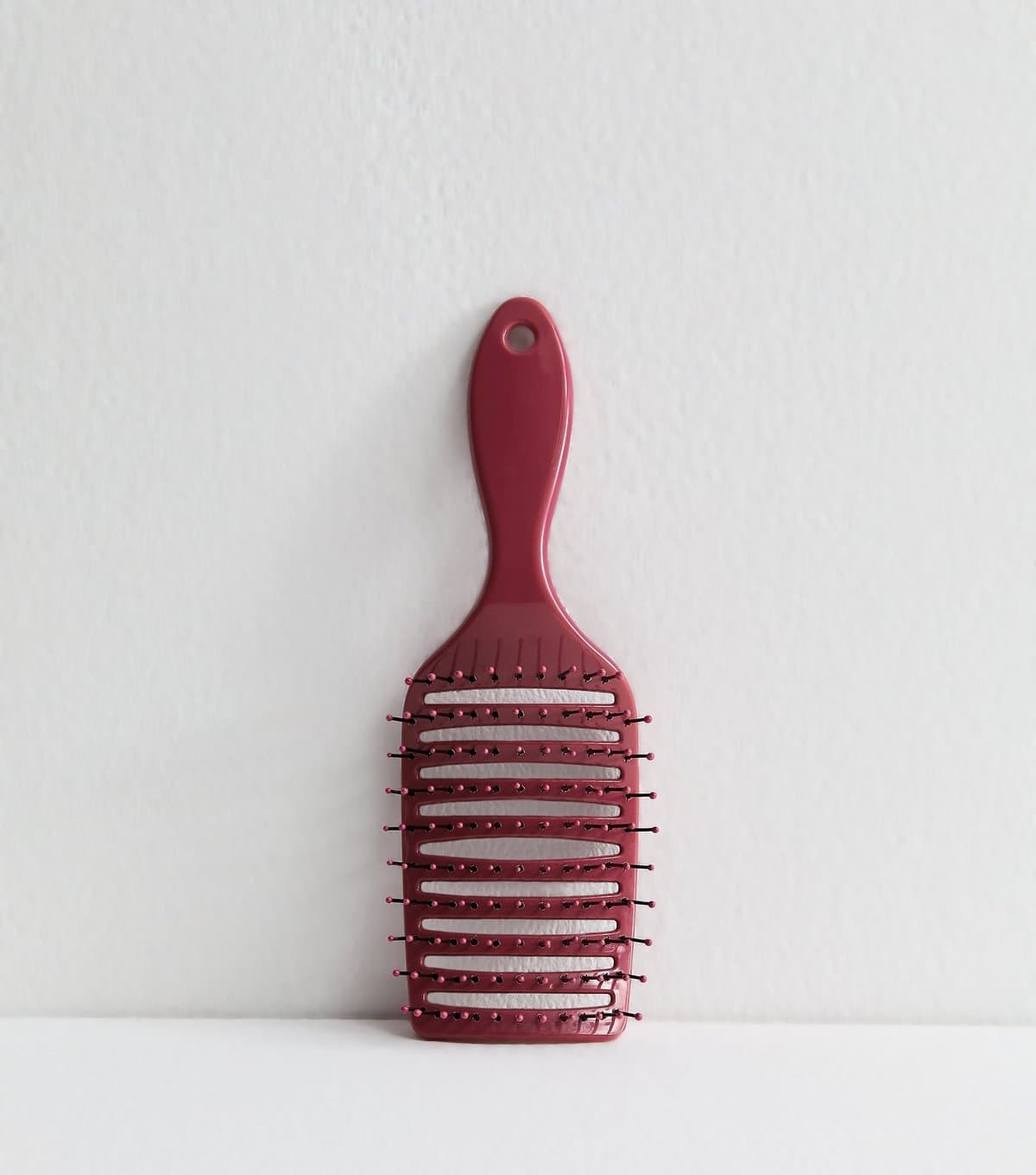 New Look Dark Burgundy Flexi Back Hairbrush New Look