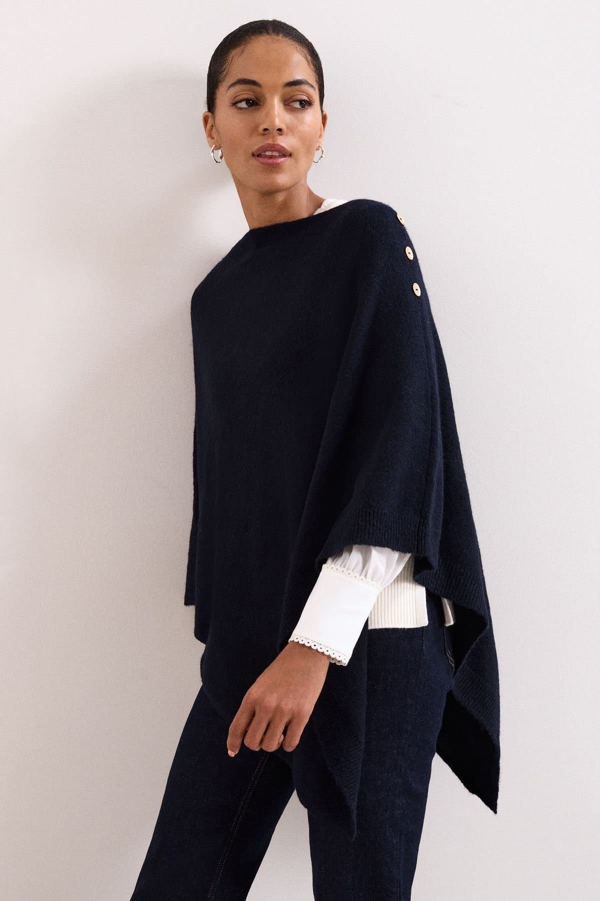 Phase Eight Phase Eight Women's Smart Poncho in Dark Navy