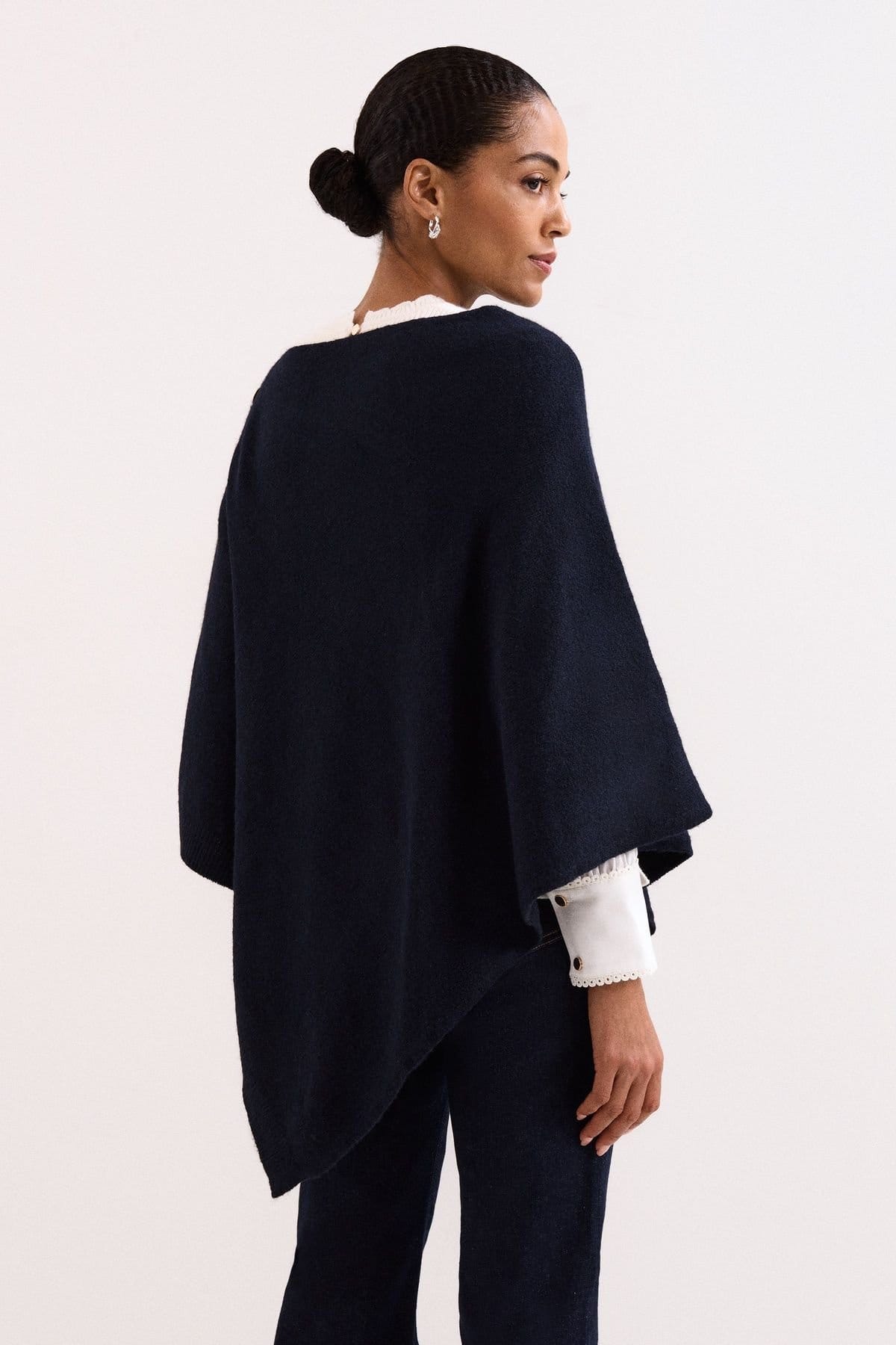 Phase Eight Phase Eight Women's Smart Poncho in Dark Navy - 4