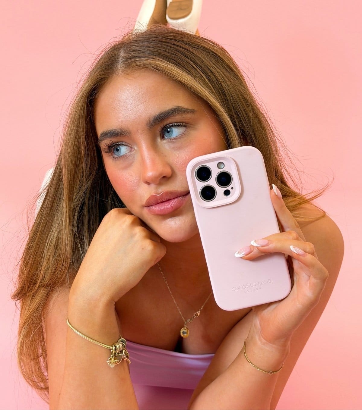 Coconut Lane Light Pink Butter Soft Silicone Phone Case Coconut Lane New Look - 4