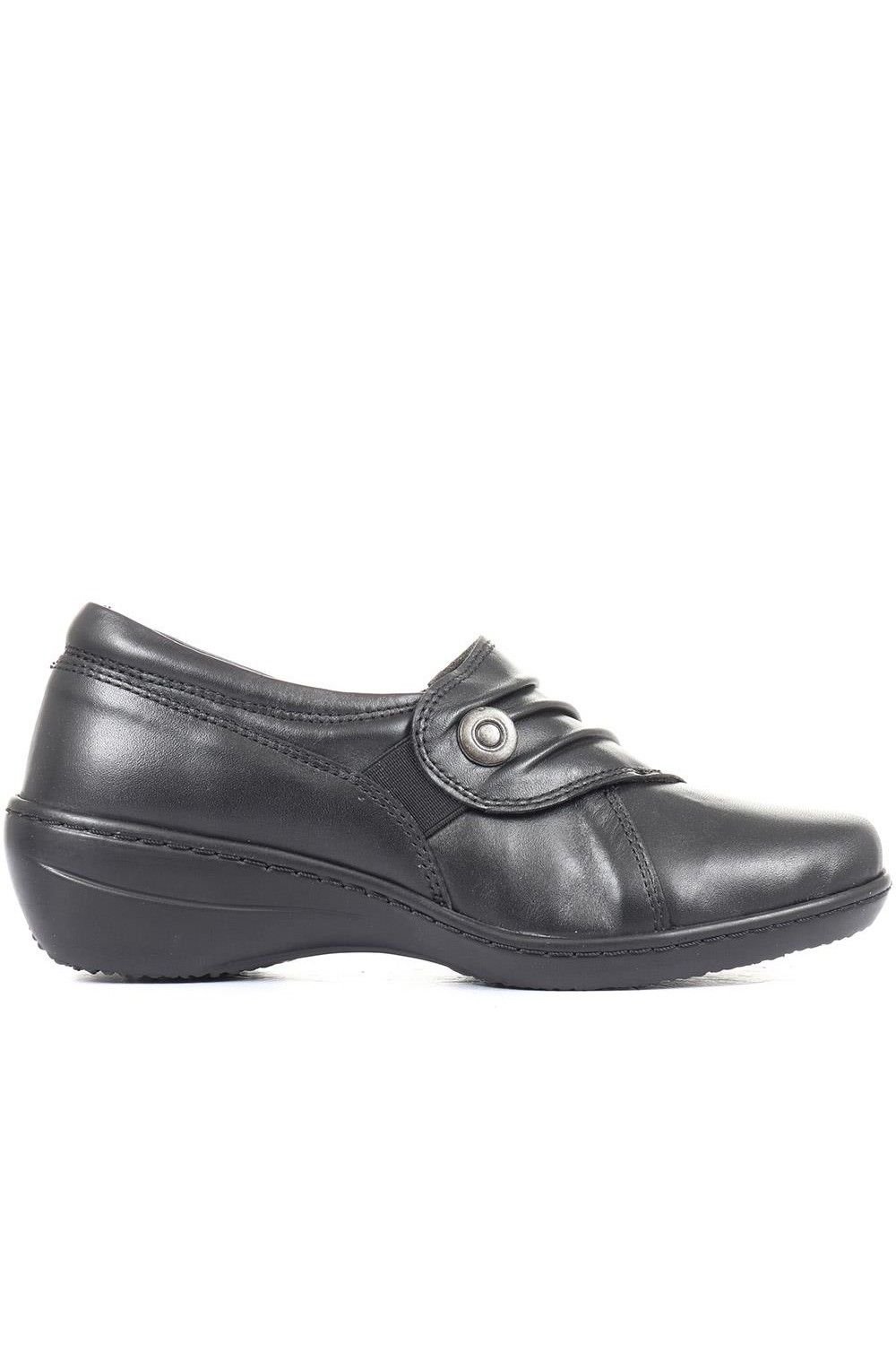 Pavers Pavers Women's Handmade Slip-On Leather Shoes in Black - 2