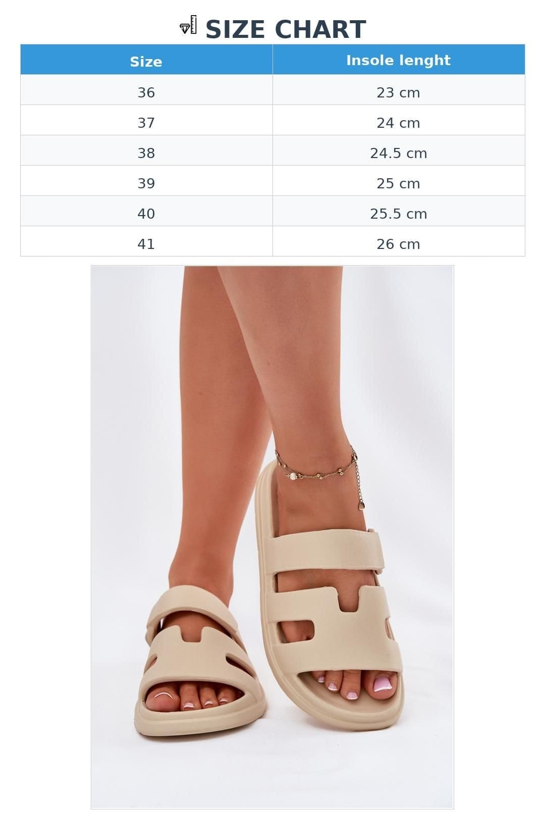 Love Lace Love Lace Women's Foam Clogs Slip On Sandal with Velcro Style Strap Cuts Modern in Beige - 4
