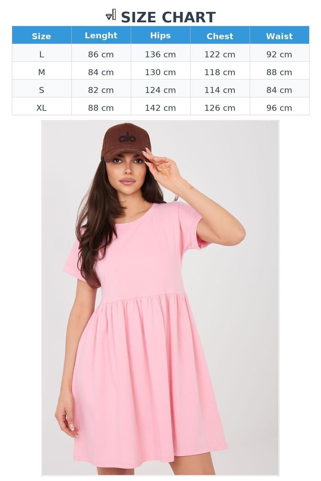 Love Lace Love Lace Women's Everyday Cotton Flared Pull On Dress in Pink - 4